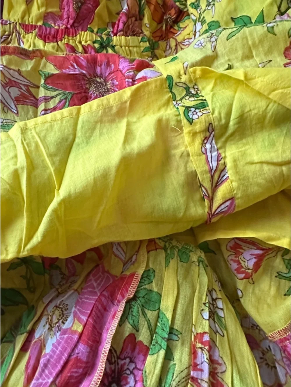 NWT Band of the Free Yellow and Pink Floral Sundress boho festival vibes- MEDIUM - Picture 11 of 13